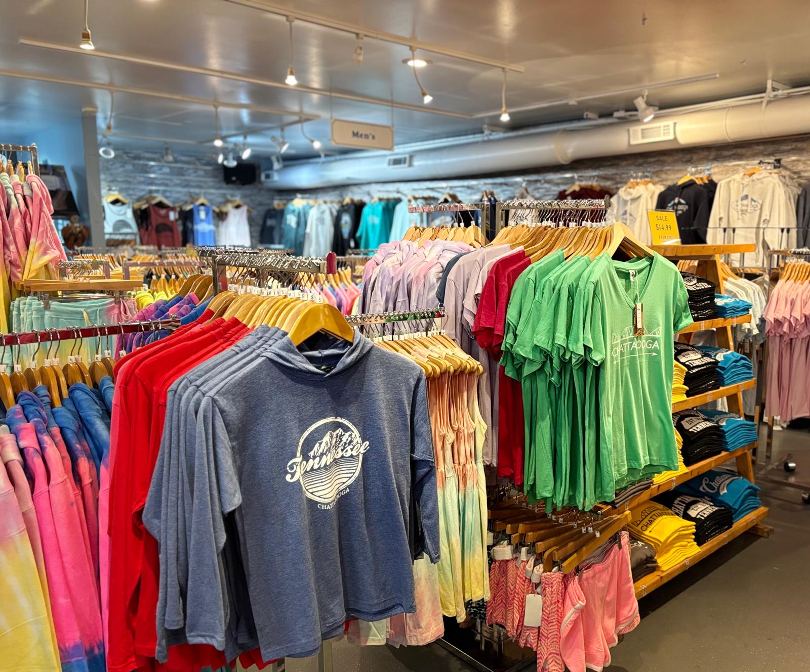 Colorful apparel rack