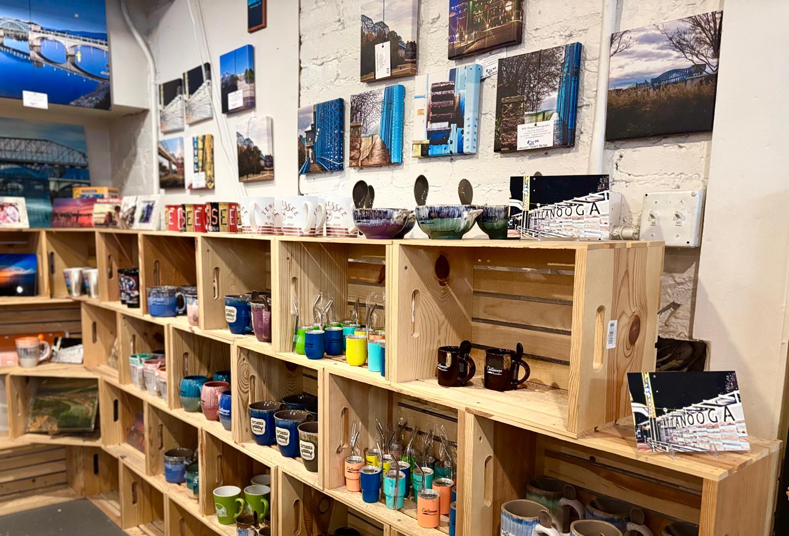 Full drinkware shelf